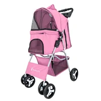 Coche para Mascotas Rosado Calabaza