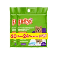 Tapete para Perro de Entrenamiento 56X58Cm 24 Unidades Petys