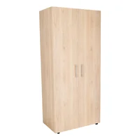 Closet Tera 2 Puertas 180x80x48cm Madera natural/Blanco Set X 12 Unidades