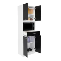 Módulo Microondas Bau 4 Puerta Wengue 197cm Alto x 62cm Ancho x 39.05cm Fondo Set X 12 Unidades