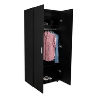 Closet Hogar 2 Puertas 180x80x50cm Wengue Set X 12 Unidades