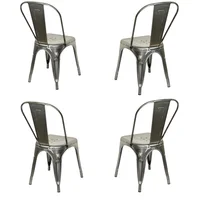 Silla Metálica Tolix para Pintar Set X 4 Unidades