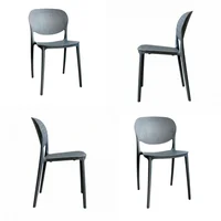 Silla Monza Pp Base Gris Set X 4 Unidades