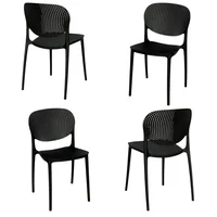 Silla Monza Pp Base Negro Set X 4 Unidades