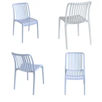 Silla Pp Bistro Base Blanco Set X 4 Unidades