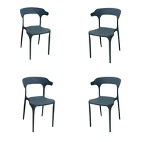 Silla Pp Genova Gris Set X 4 Unidades