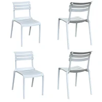 Silla Pp Helen Blanca Set X 4 Unidades