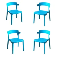 Silla Pp para Niños Azul Set X 4 Unidades