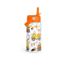 Botella Infantil Aislada con Pitillo Diseño Construcción