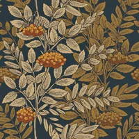 Papel Tapiz Floral Bohemio Autoadhesivo Marrón de 259 cm x 44 cm