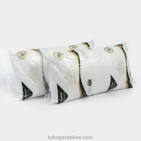 Combo 2 Almohadas Blanco 50x90cm de Fibra Siliconada Suave para Dormir Boca Arriba