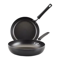 Juego de Sartenes Profundas X2 de 26.7cm y 30.5cm Aluminio Antiadherente Color Negro Farberware Easy Clean