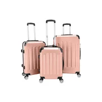 Maleta Portátil con Ruedas 3 en 1 en Color Oro Rosa