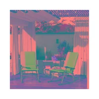 Juego de Dos Mecedoras Plegables para Jardín Patio o Balcón