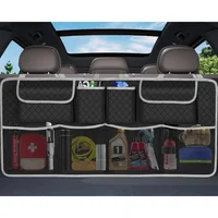 Organizador Colgante de  Baúl de Carro Color Gris con 8 Bolsillos Amplios