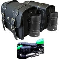 Bolsas para Moto en Cuero con Estuche de Bebida Extraible