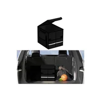 Organizador de Baúl de Carro Color Negro con Tapa y Compartimientos Ajustables