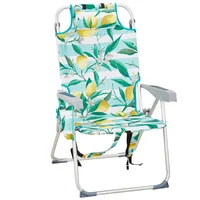Silla de Playa Plegable con Tejido Oxford en Color Limón