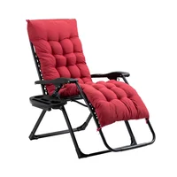 Silla Plegable de Gravedad Cero para Salón y Playa Color Negro
