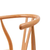 Sillas de Comedor en Madera Maciza con Asiento Tejido Juego de 2