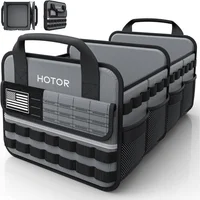 Organizador de Baúl de Carro Color Gris con Bolsillo MOLLE y Compartimientos