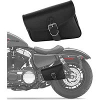 Bolsa Lateral Impermeable para Motocicleta en Cuero Sintético con Liberación Rápida