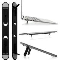 Soporte Elevador de Teclado Plegable para Computador Portátil con Ángulos Ajustables