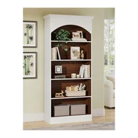 Estantería de 5 Niveles para Libros y Almacenamiento Color Blanco y Roble