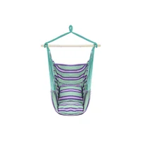 Silla Colgante De Algodón Con Cojines Para Descanso Interior O Exterior
