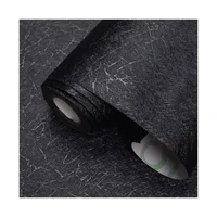 Papel Tapiz Autoadhesivo Negro Texturizado en Seda 40cm x 300cm