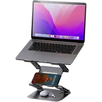 Soporte Ajustable para Computador Portátil con Giro de Trescientos Sesenta Grados y Tres Niveles