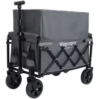 Carro de Utilidad Doble Expandible 225 lbs con Espacio Extra en Carpa