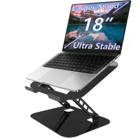Soporte Ajustable para Computador Portátil con Base de Metal Estable y Diseño Plegable