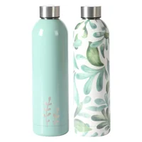 Set de Botellas Térmicas de Acero Inoxidable Color Verde Bosque