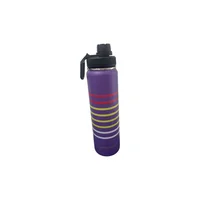 Botella Térmica de Acero Inoxidable Color Violeta Profundo con Agarre Giratorio