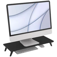 Soporte Elevador para Monitor de Escritorio con Superficie de 57 cm en Color Negro