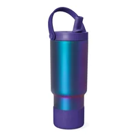 Botella Infantil Aislada con Pitillo y Agarradero Diseño Prisma Multicolor