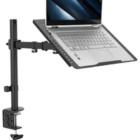 Soporte de Escritorio Ajustable para Computador con Abrazadera en C