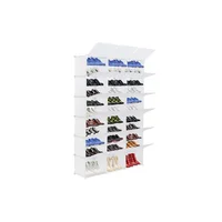Zapatero Portátil de 12 Niveles con Capacidad para 72 Pares Color Blanco