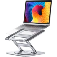 Soporte Ajustable para Computador con Base Giratoria de 360 Grados y Diseño Ergonómico