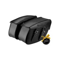 Bolsa Lateral para Motocicleta en Cuero Sintético de 34 Litros