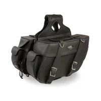 Bolsas Laterales para Motocicleta en PVC Negro con Cierre y Amplio Almacenamiento