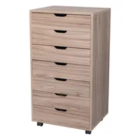 Archivador de Madera con 7 Cajones en Color Roble Gris