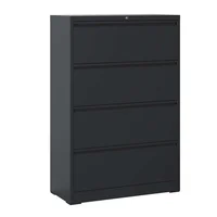 Archivador Lateral Metálico de 4 Cajones con Cerradura para Oficina
