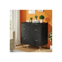 Archivador de 2 Cajones con Cerradura Color Espresso