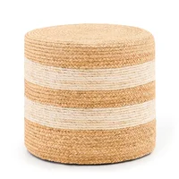 Taburete de Pie Tejido Artesanal Agua-Ailanto Decoración Modelo Whnom