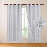 Cortina 100% Blackout Engomada Termica Set 2 Casatua 140x220