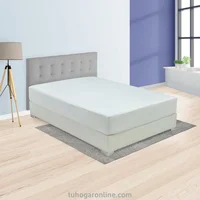 Protector de Colchón Blanco para Cama Sencilla 100 x 190 cm Antifluido