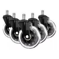Ruedas para Silla Escritorio Tipo Roller Set 5 Universales