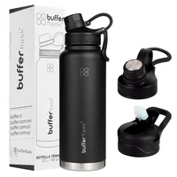 Termo Botella Termica 1.2 Lt Buffer Acero Inoxidable + Tapas